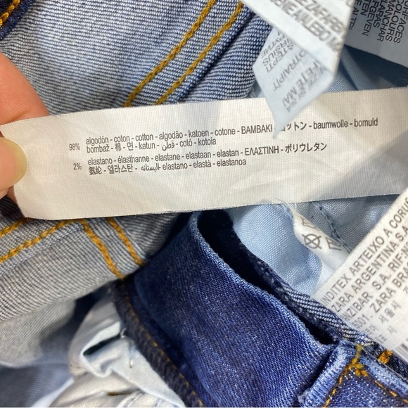 Zara Jeans Women's Sz 6 Blue Skinny Leg Low Rise Stretch Classic Casual Denim - Picture 9 of 13